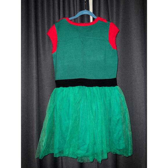 Ugly Christmas Sweater Dress Xmas Size Large - Picture 3 of 3